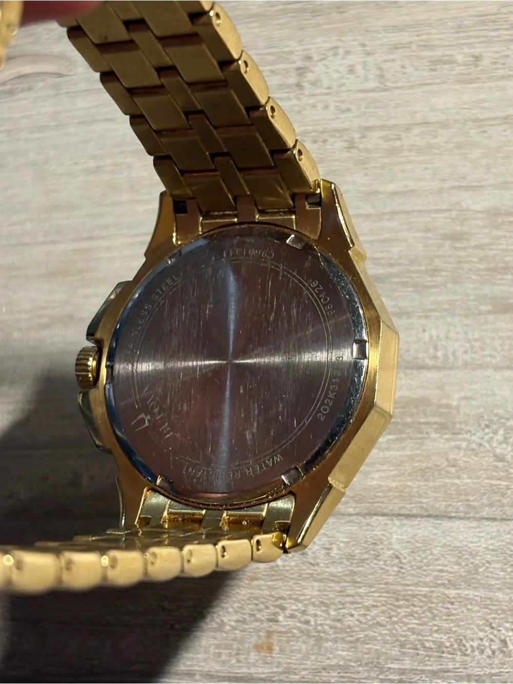 Bulova Gold and Silver Crystal-Accented Men's Chronograph Watch - Picture 4 of 6